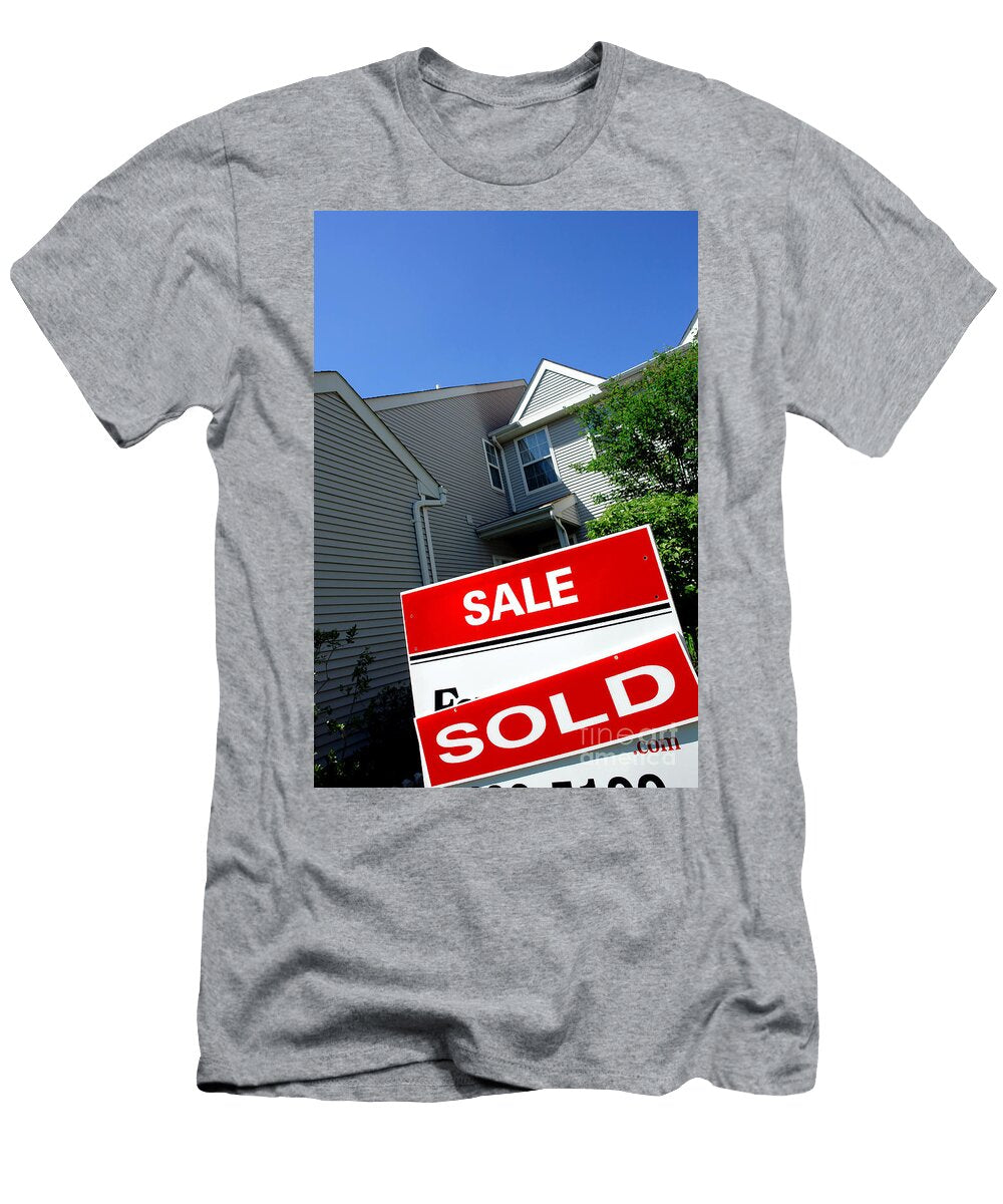 Real Estate Sold Sign and Townhouse Olivier Le Queinec T-Shirt