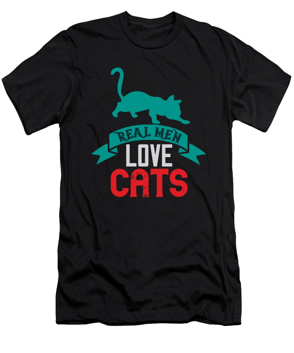 Real Men Love Cats Jacob Zelazny T-Shirt