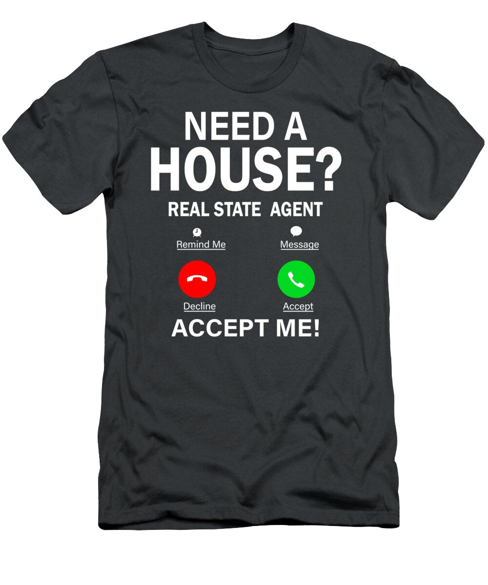 Realtor for Men Women Real Estate Agent Seller Salesperson Crazy Squirrel T-Shirt