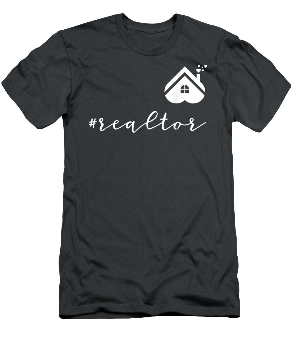 Realtor Love House Heart Funny Realtor Valentines Day Aroojr Oskar T-Shirt