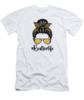 Realtor Mom Life Gifts Real Estate Agent Wife Girl Messy Bun Design Van Tran T-Shirt