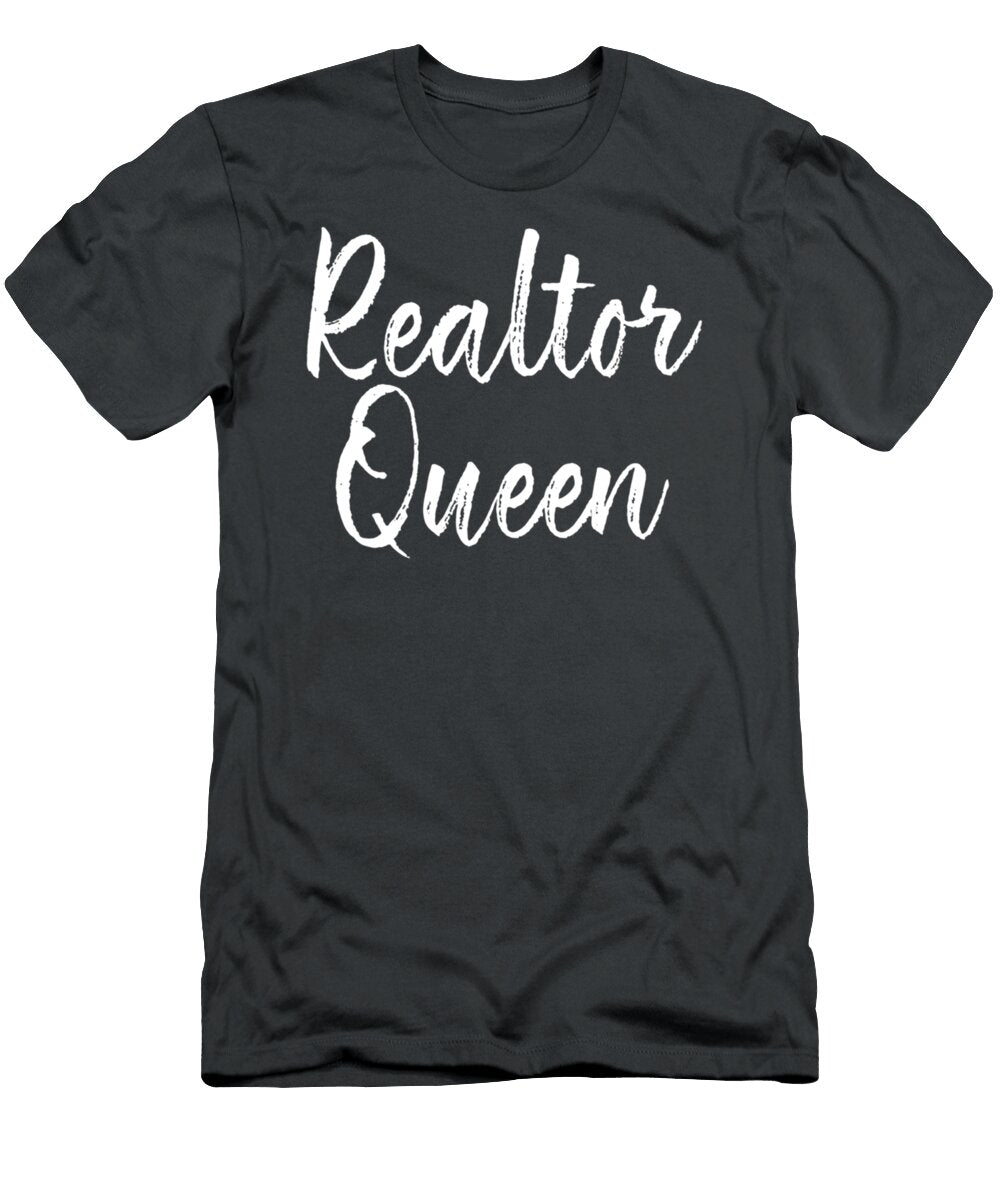 Realtor Queen Funny Real Estate for Agent Brokers Farahi Aser T-Shirt