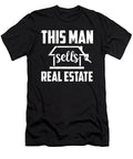 Realtor Real Estate Agent This Man Sells Real Estate Crazy Squirrel T-Shirt