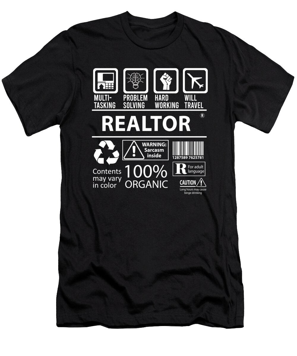 Realtor Multitasking Job Title Gift Item Shi Hu Kang T-Shirt