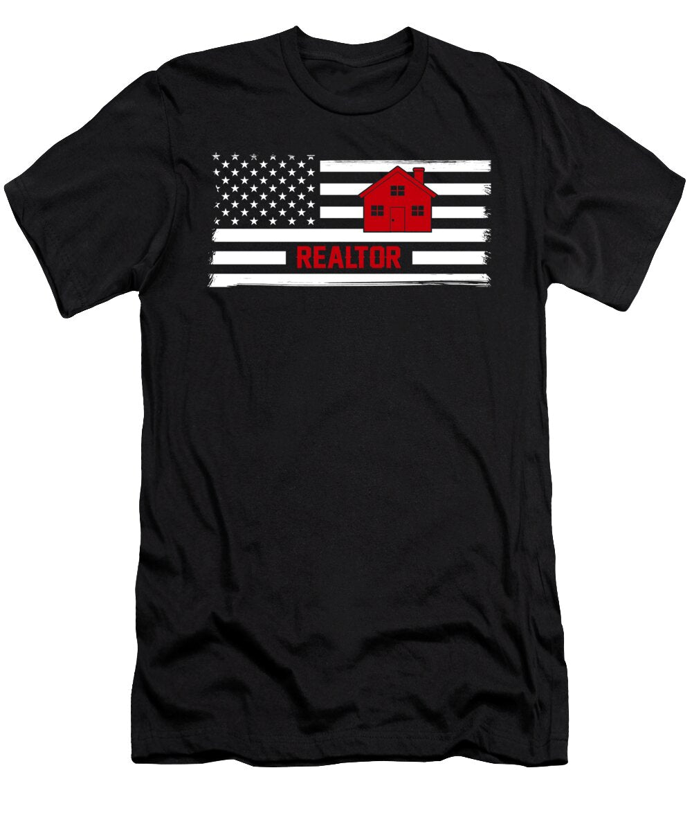 Realtor USA Flag the Primal Matriarch Art T-Shirt