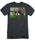 Rear Part of an Old Ox Cart Picturing the Wooden Wheel and the Break System Everton Leite T-Shirt