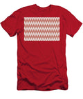 Red and White Striped Chevron Ripple Pattern Dunn and Edwards 2022 Trending Color Red River De5125 Petite Pattern Minimal Graphic Designs T-Shirt