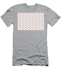 Red and White Wavy Tessellation Line Pattern Petite Pattern Minimal Graphic Designs T-Shirt