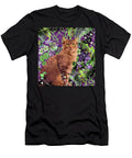 Red Cat in Purple and Green Zelda Tessadori T-Shirt