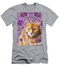 Red Cat on Purple Zelda Tessadori T-Shirt