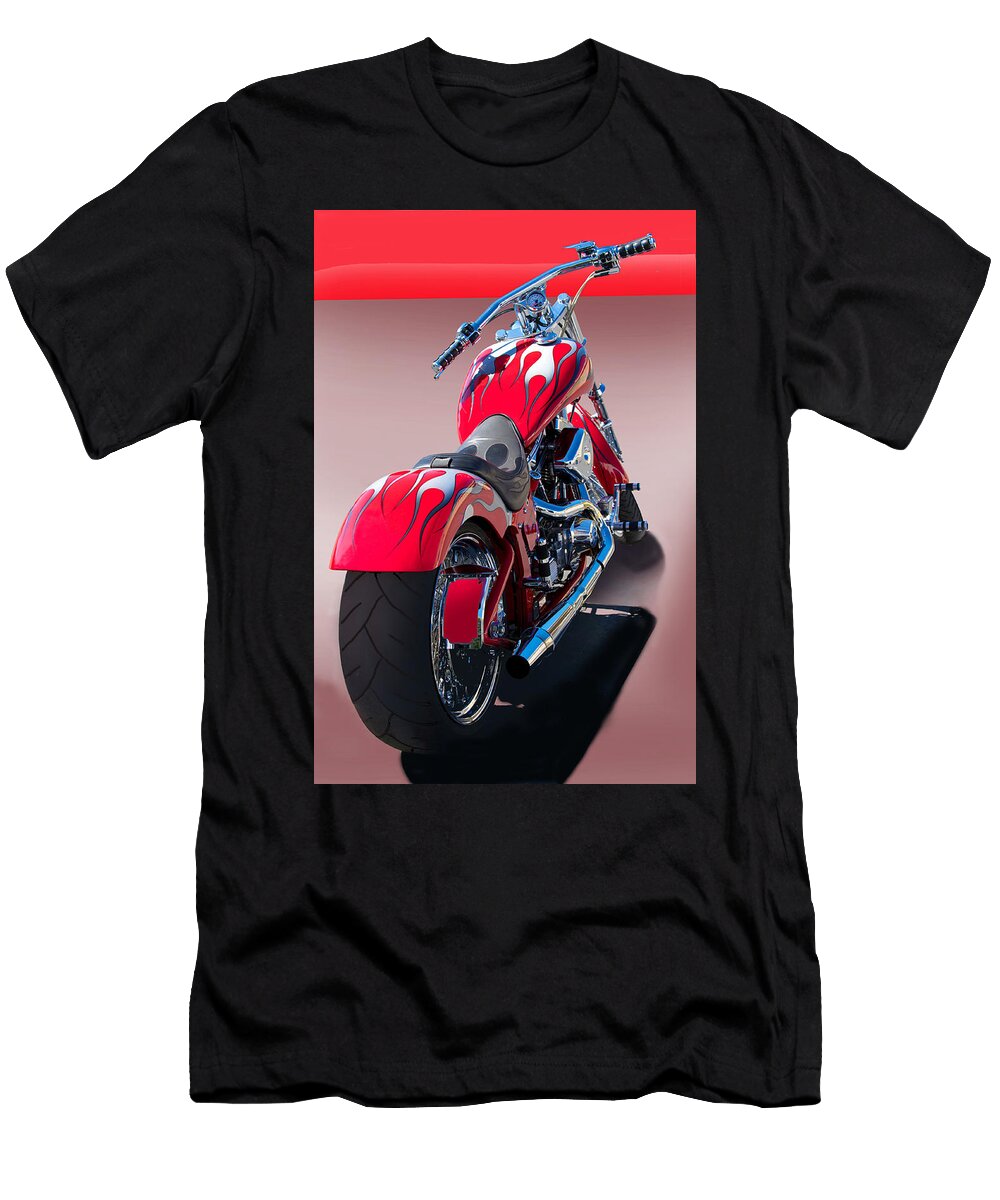 Red Custom Bike From Back Dave Koontz T-Shirt