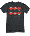 Red Hearts Face Masks Nope Valentines Day Quarantine Polar Dexi T-Shirt