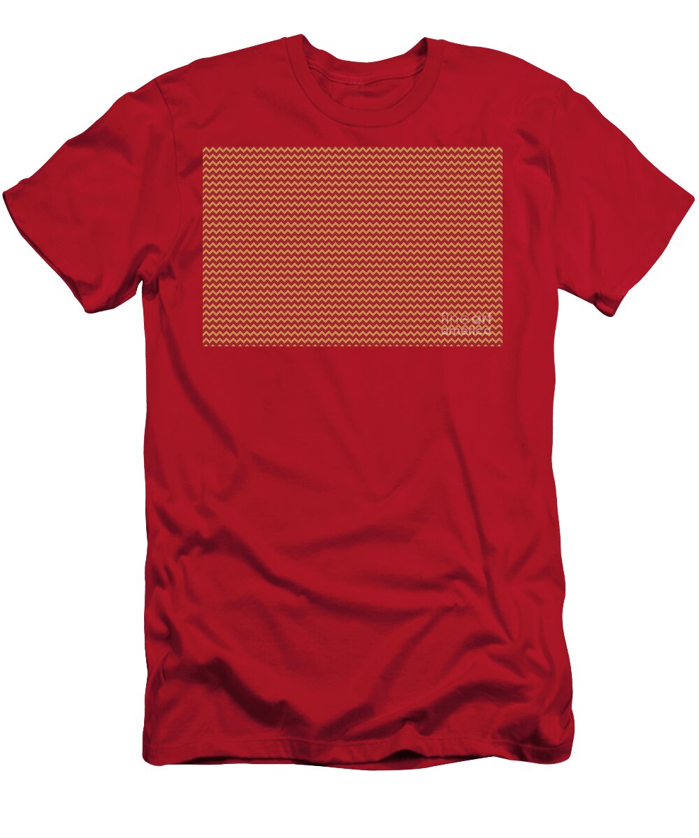 Red Orange Brown Chevron Pattern 2021 Color Petite Patterns T-Shirt