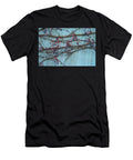 Red Stems and Blue Berries Jason Doss T-Shirt