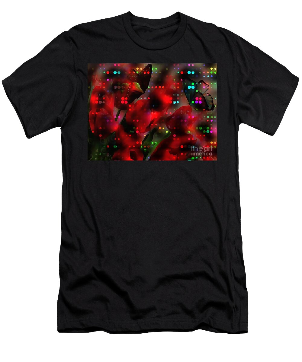 Red Tigger Tulips Catherine Lott T-Shirt