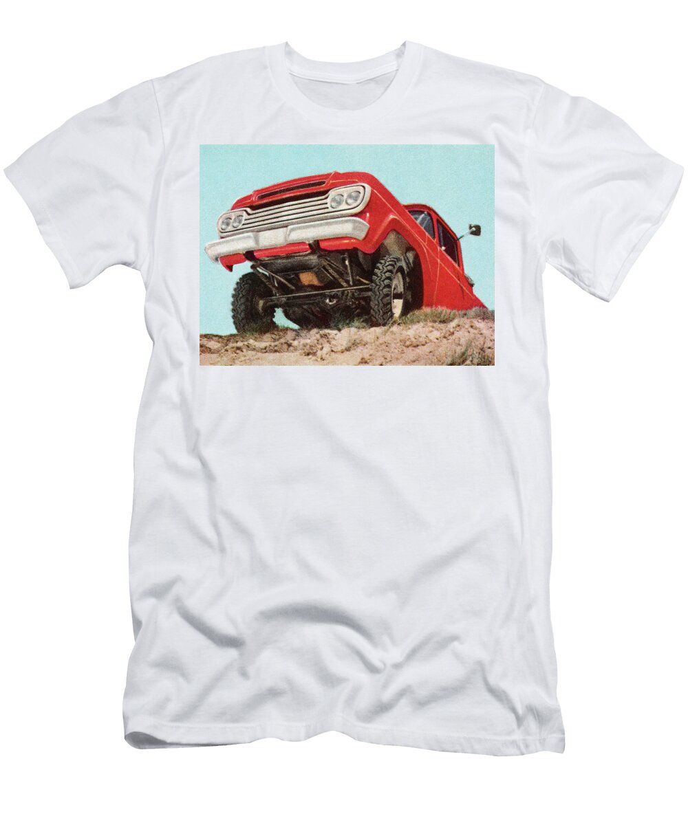 Red Truck Off Roading Csa Images T-Shirt