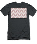Red White Chevron Rhombus Pattern Pairs Graham and Brown 2023 Coty Alizarin Petite Patterns T-Shirt