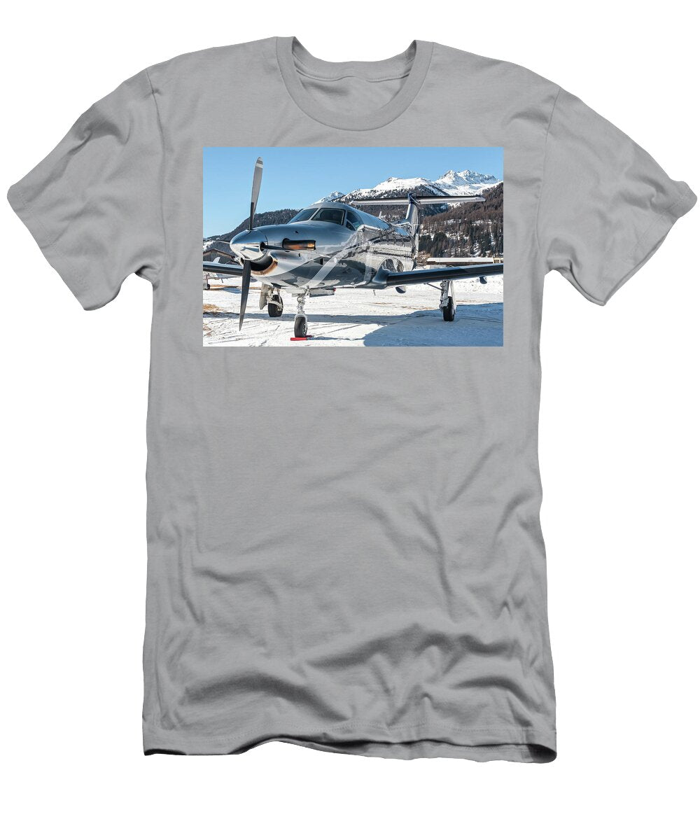 Reflection Over Pilatus Pc12 Oh Jrd Roberto Chiartano T-Shirt