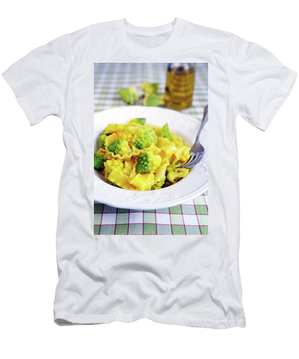 Reginette with a Romanesco Cauliflower and Saffron Sauce Mario Matassa T-Shirt