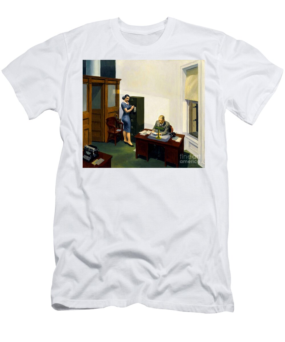 Remastered Art Office At Night By Edward Hopper 20240107 Edward Hopper T-Shirt