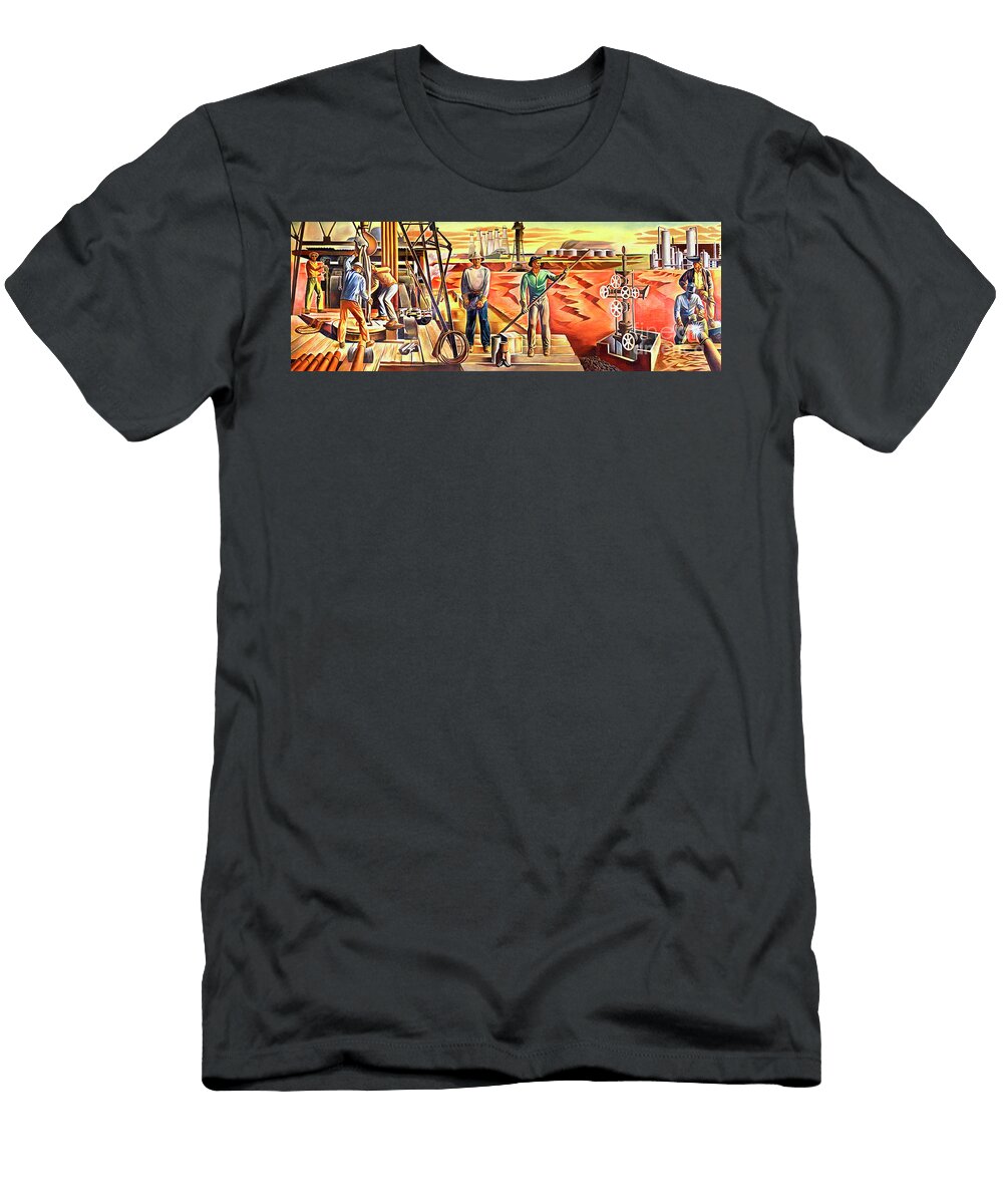 Remastered Art Oil Mural By Julius Woeltz 20231124 Wingsdomain Art and Photography T-Shirt