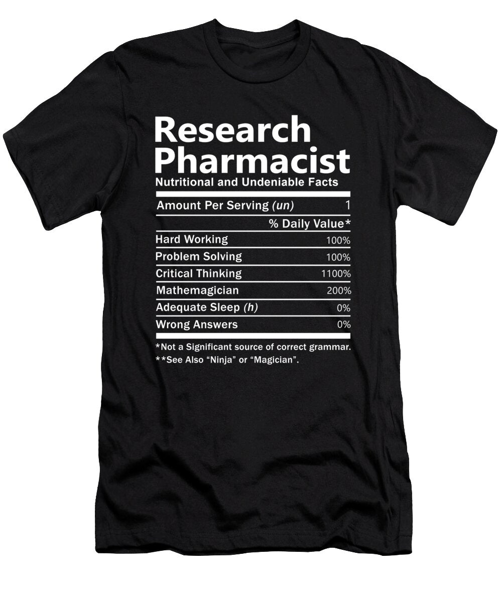 Research Pharmacist Nutrition Factors Gift Item Shi Hu Kang T-Shirt