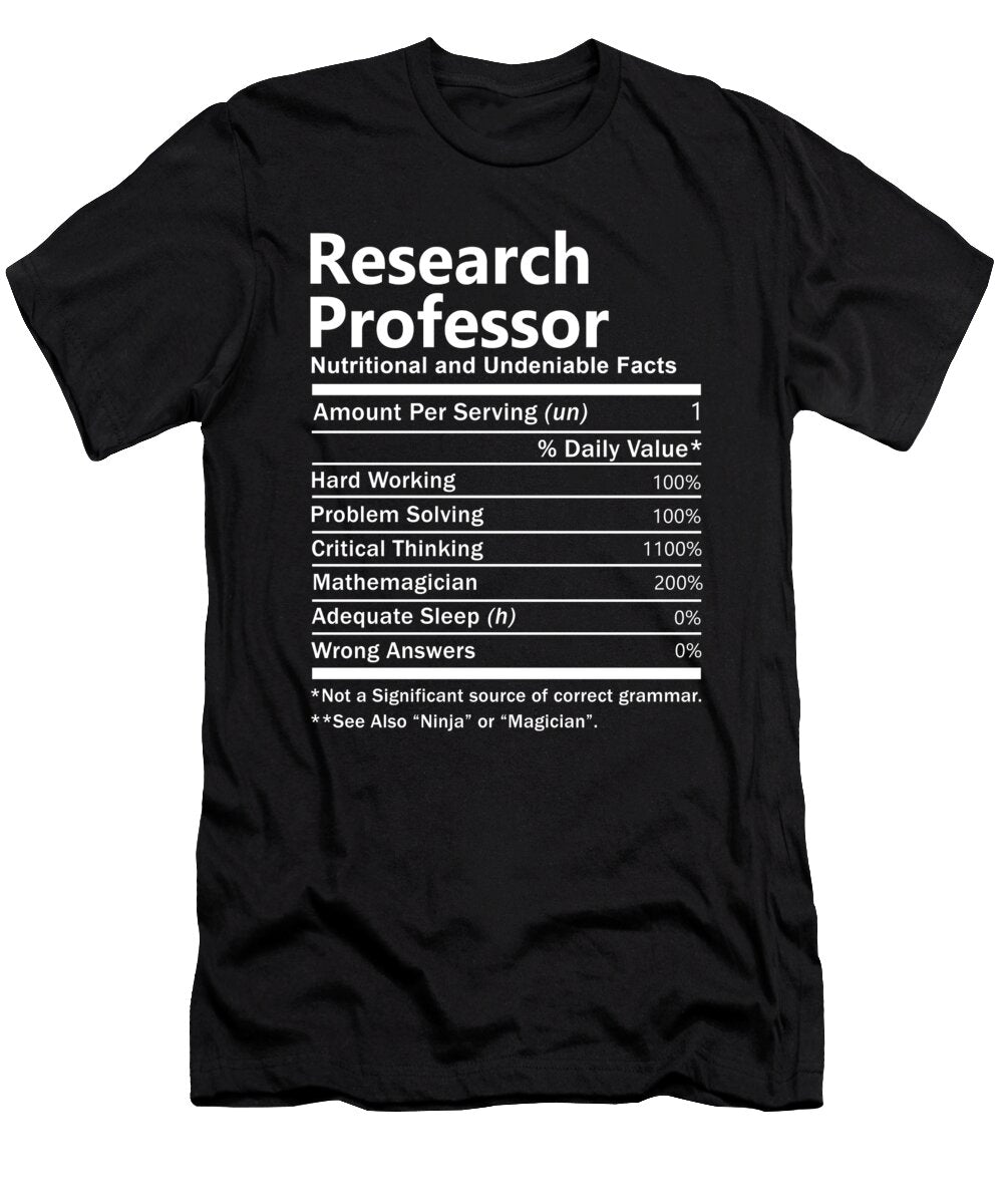 Research Professor Nutrition Factors Gift Item Shi Hu Kang T-Shirt