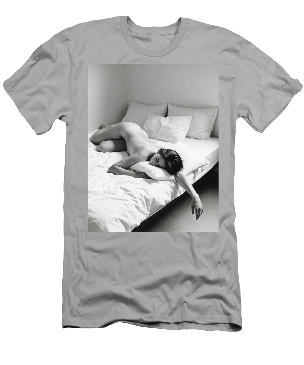 Restful Nude on White Bed My Head Cinema T-Shirt