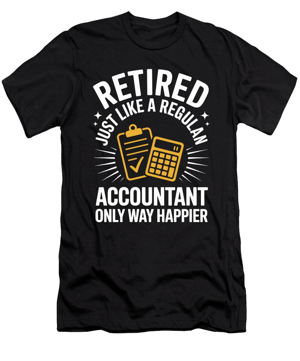 Retired Accountant Design Joanna Redesiuk T-Shirt