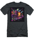 Retro Computer Setup Under Night Sky Grahama Shanki T-Shirt