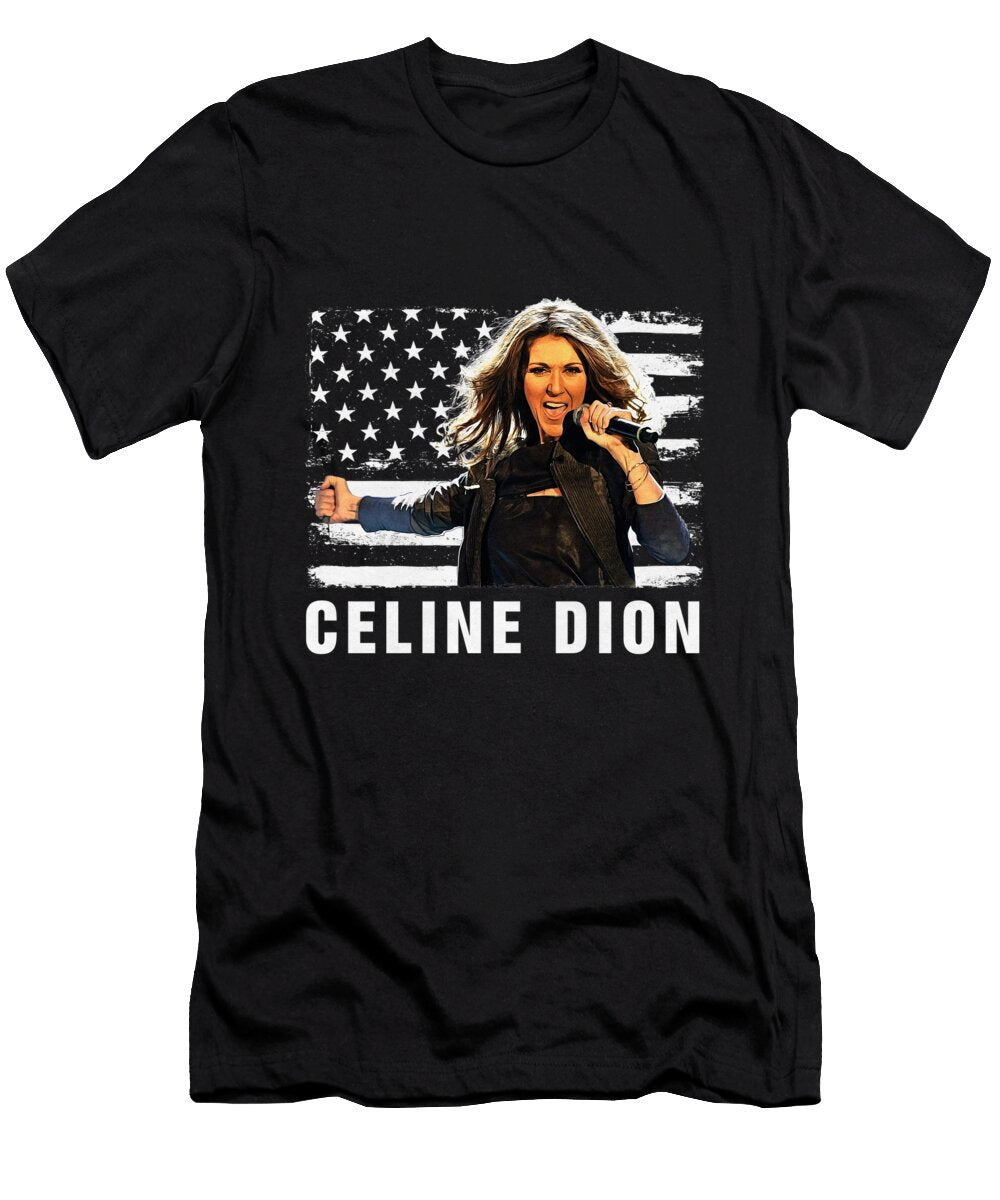 Retro Faded Style 80s Celine Dion Tribute Design Multiverse T-Shirt