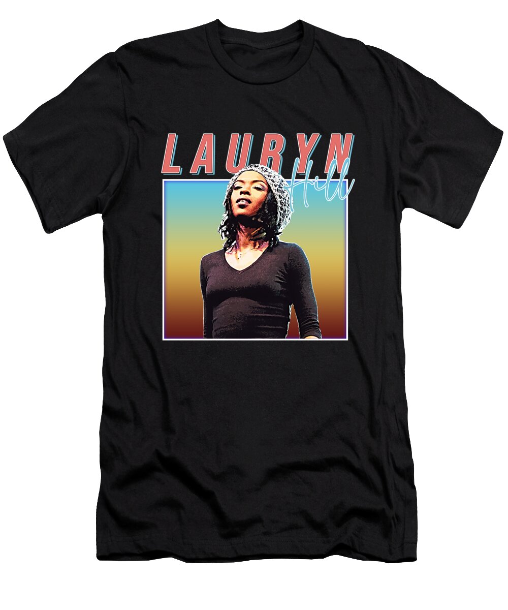 Retro Faded Style 80s Lauryn Hill Tribute Design Multiverse T-Shirt