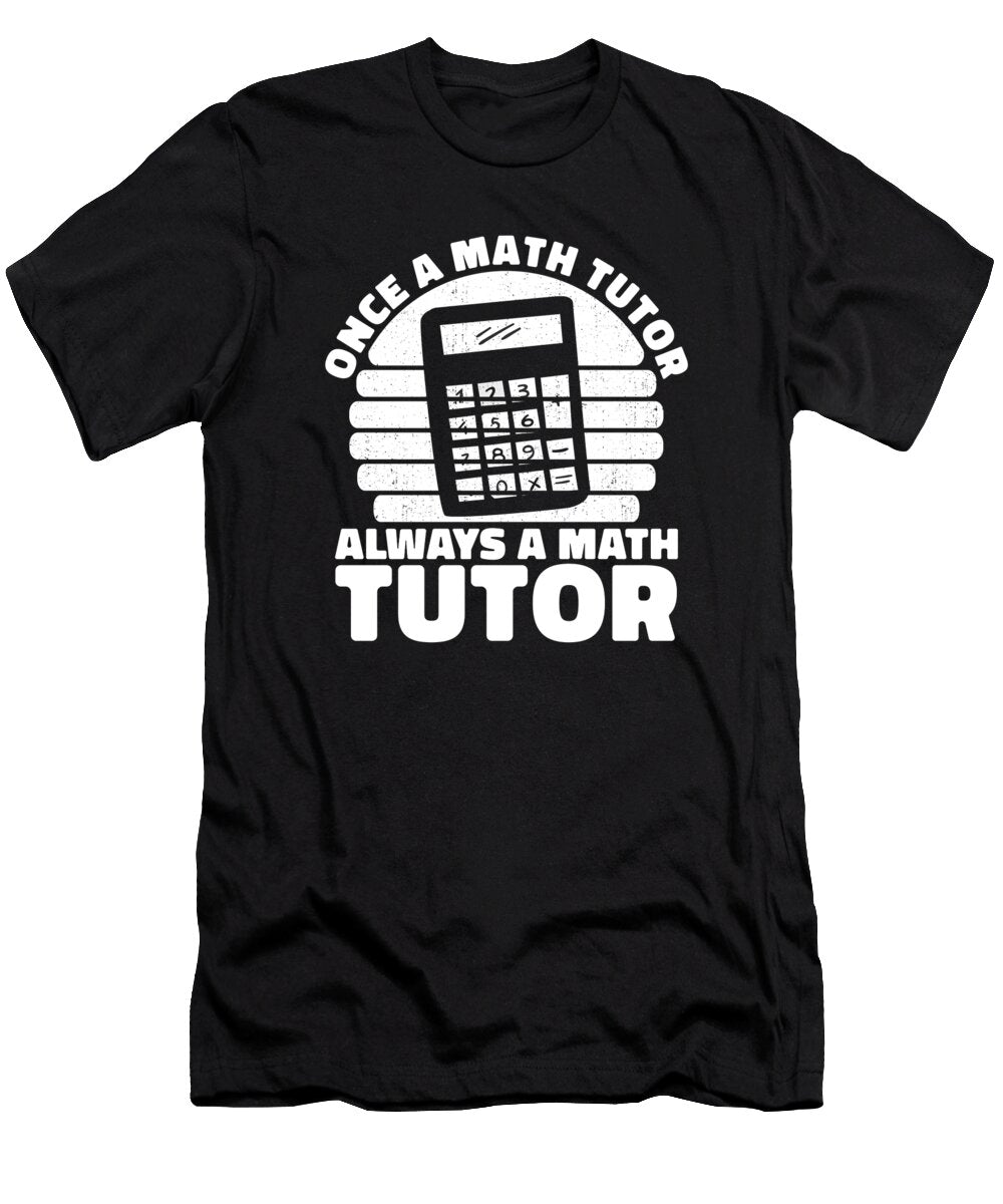 Retro Funny Math Teacher Education Vintage Math Tutor Crazy Squirrel T-Shirt