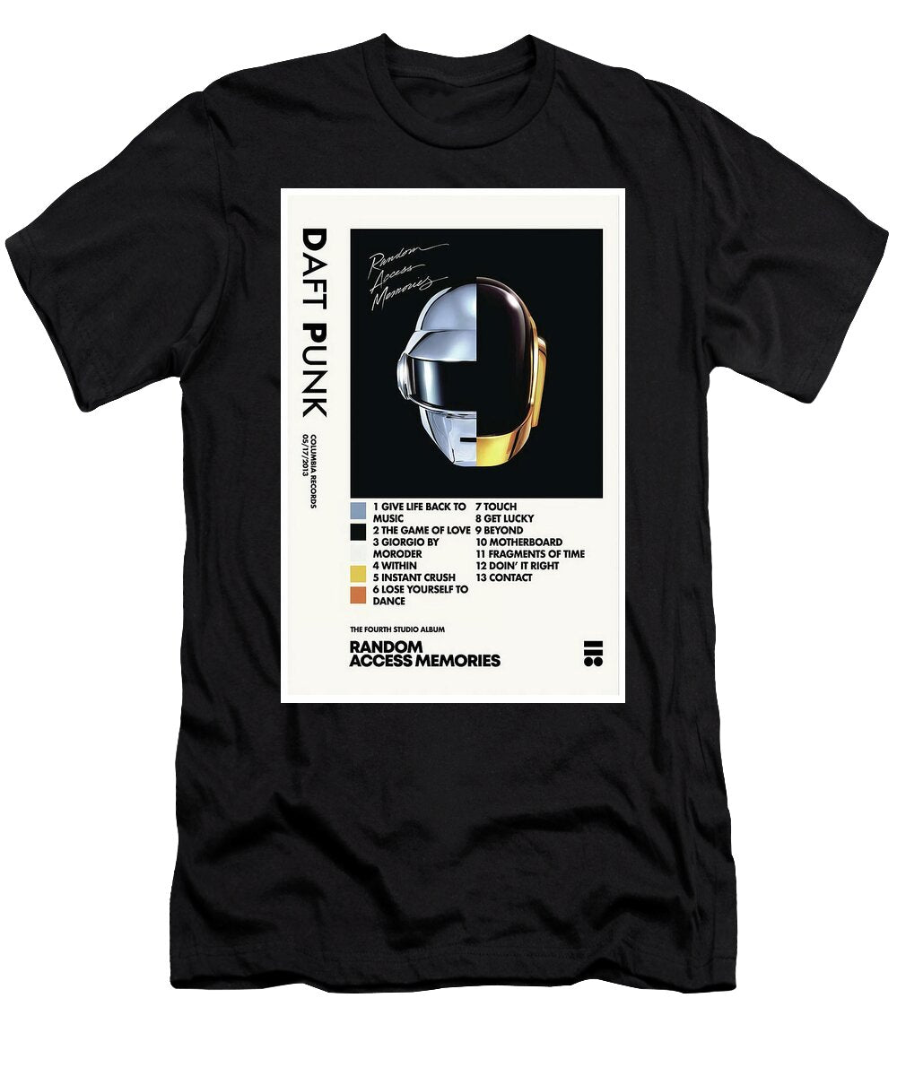 Retro Futuristic Electronic Music Helmet Poster with Minimalist Synthwave Art Style Julieanne Tynan T-Shirt