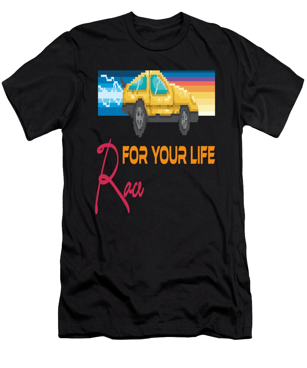 Retro Gamer Car Racing Games Manuel Schmucker T-Shirt