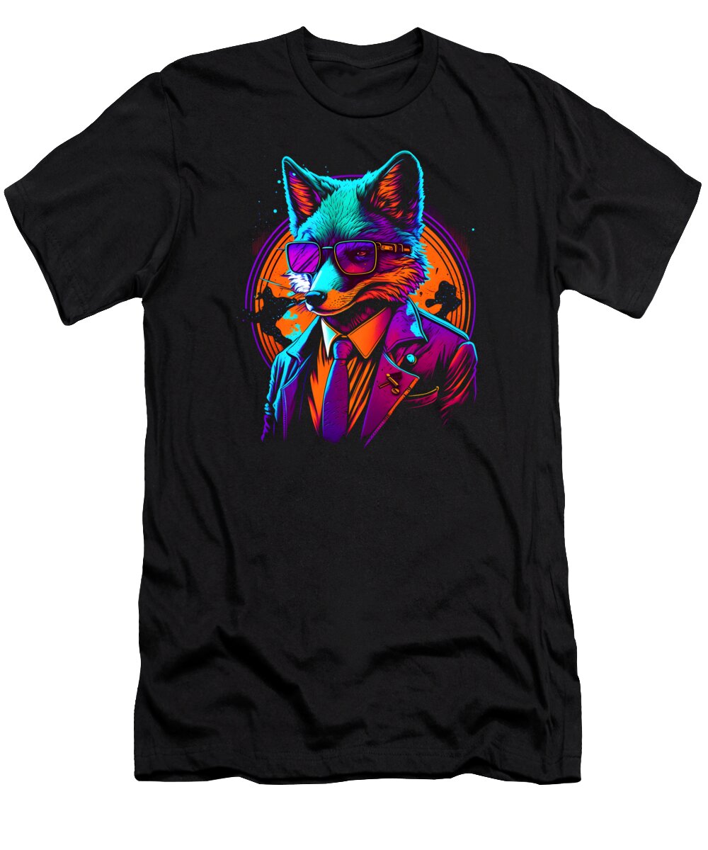 Retro Gangster Fox 11 Sambel Pedes T-Shirt