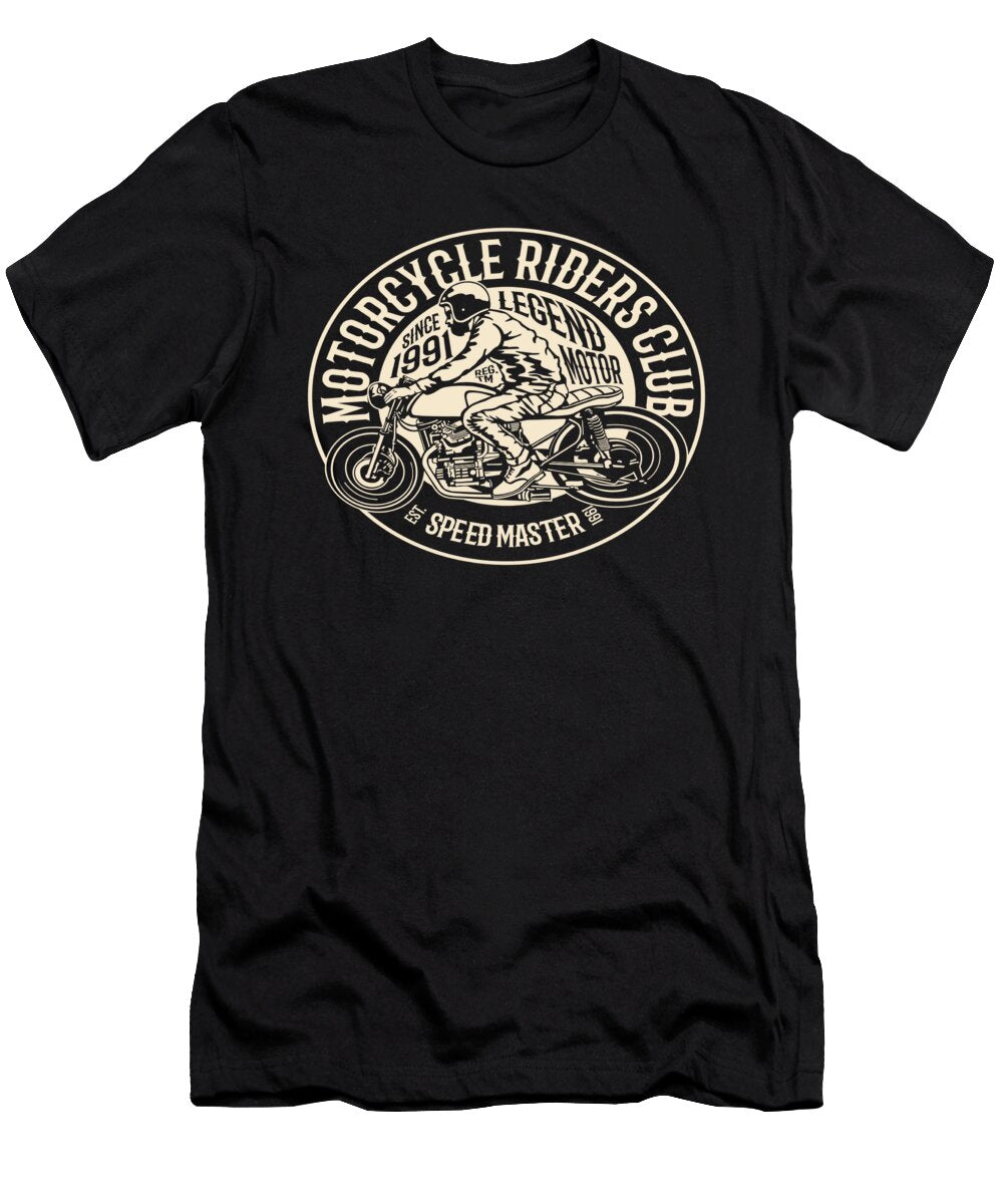 Retro Motorcycle Riders Club Classic Motor Rider Florian Dold Art T-Shirt