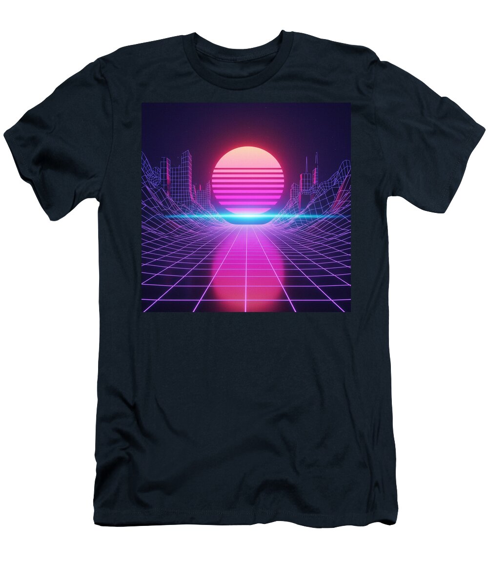 Retro Neon Drift 80s Synthwave Surge Corbin Henry T-Shirt
