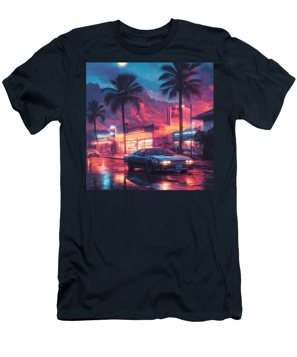 Retro Night Drive Jazmine Diaz T-Shirt