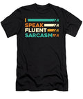Retro Snarky Sarcastic Vintage I Speak Fluent Sarcasm Crazy Squirrel T-Shirt