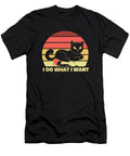 Retro Snarky Vintage Sarcastic Sarcasm I Do What I Want Crazy Squirrel T-Shirt