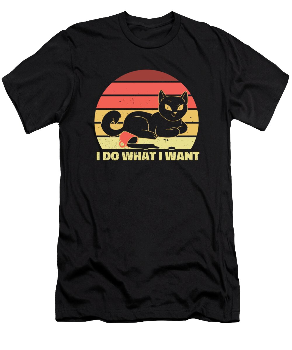 Retro Snarky Vintage Sarcastic Sarcasm I Do What I Want Crazy Squirrel T-Shirt