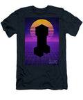 Retro Synthwave Minecraft Creeper Silhouette Robinson Jacob T-Shirt