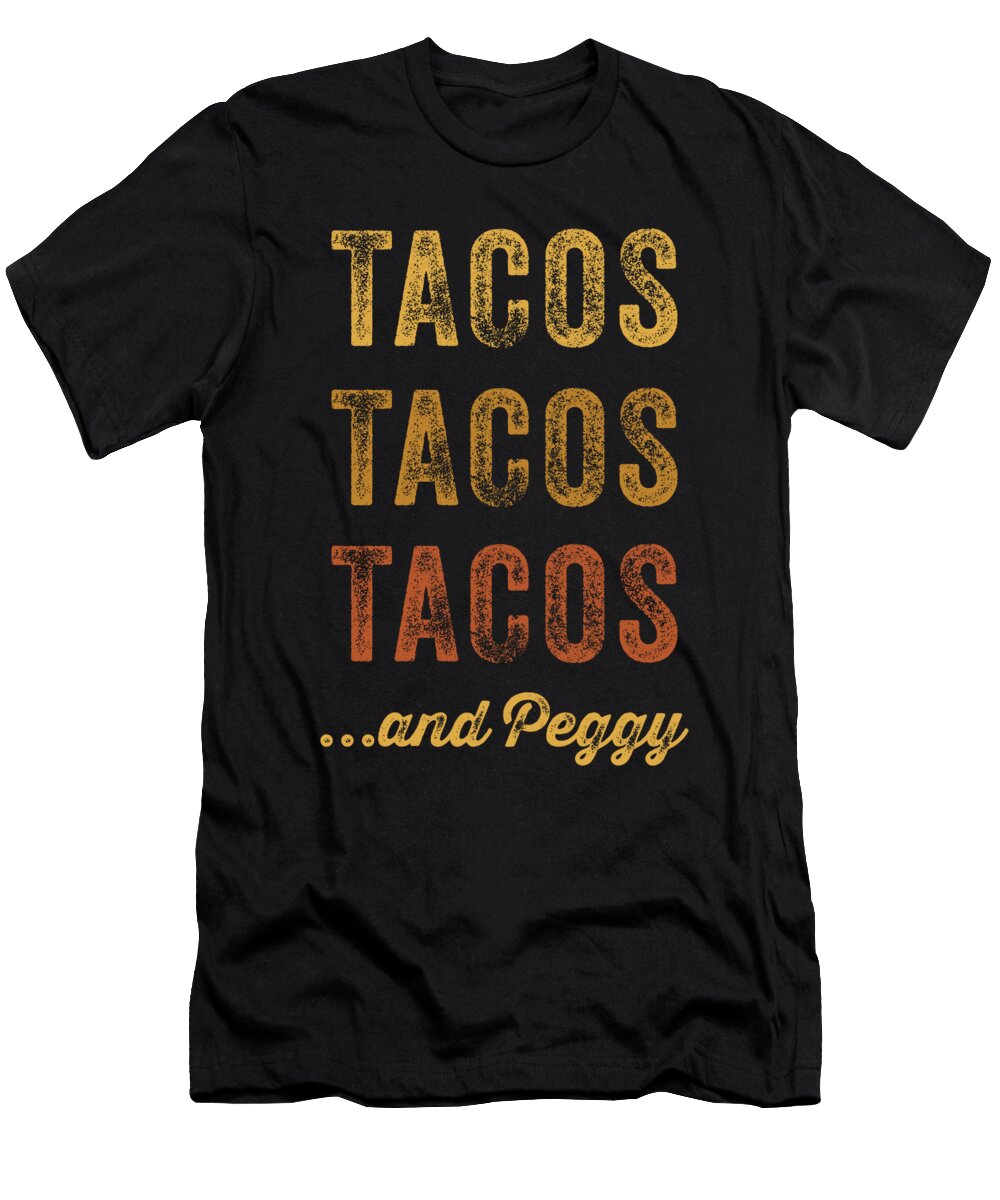 Retro Tacos Alexander Hamilton and Peggy Noirty Designs T-Shirt