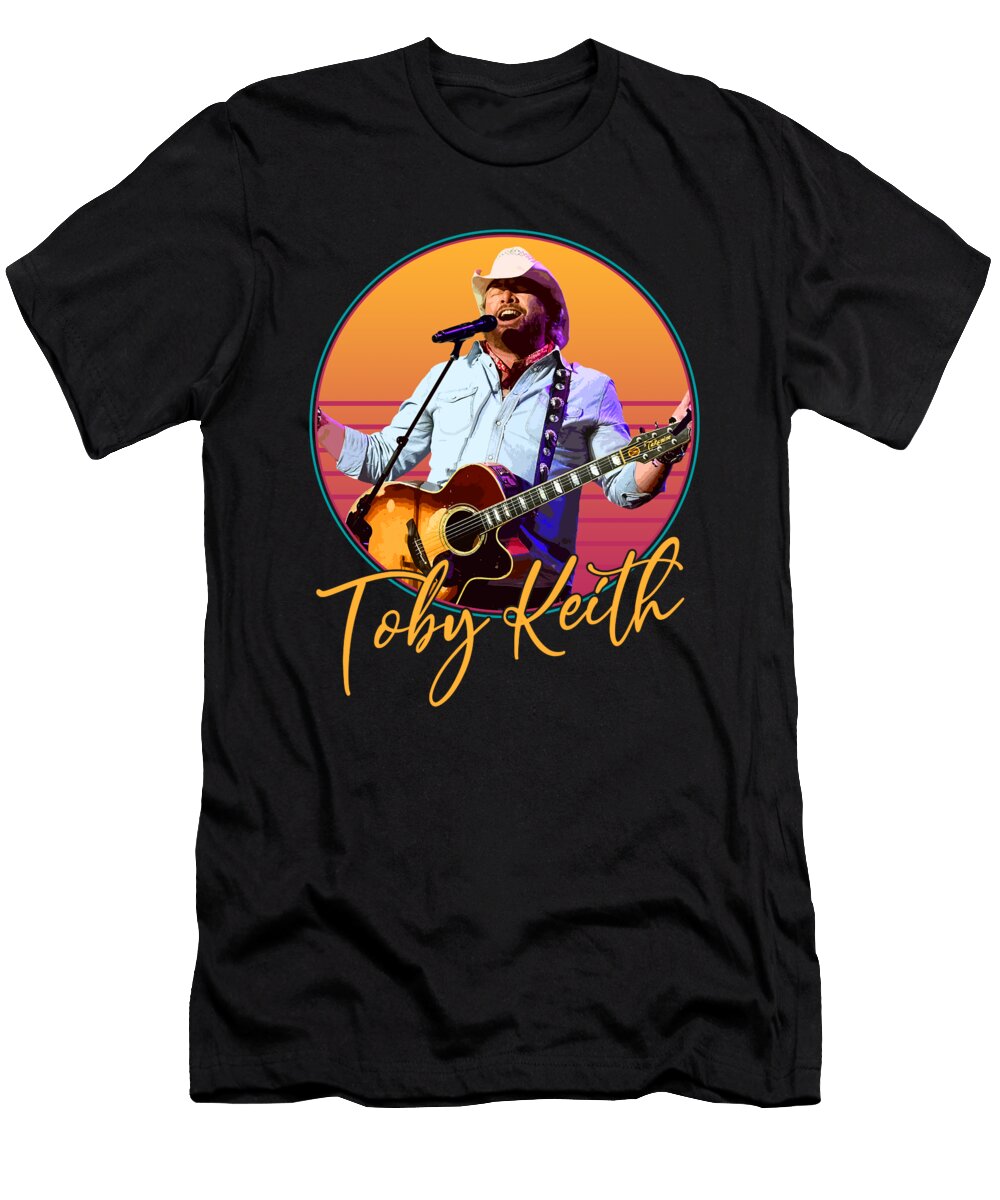 Retro Toby Keith Vaporwave Style Cynthia Pottorff T-Shirt