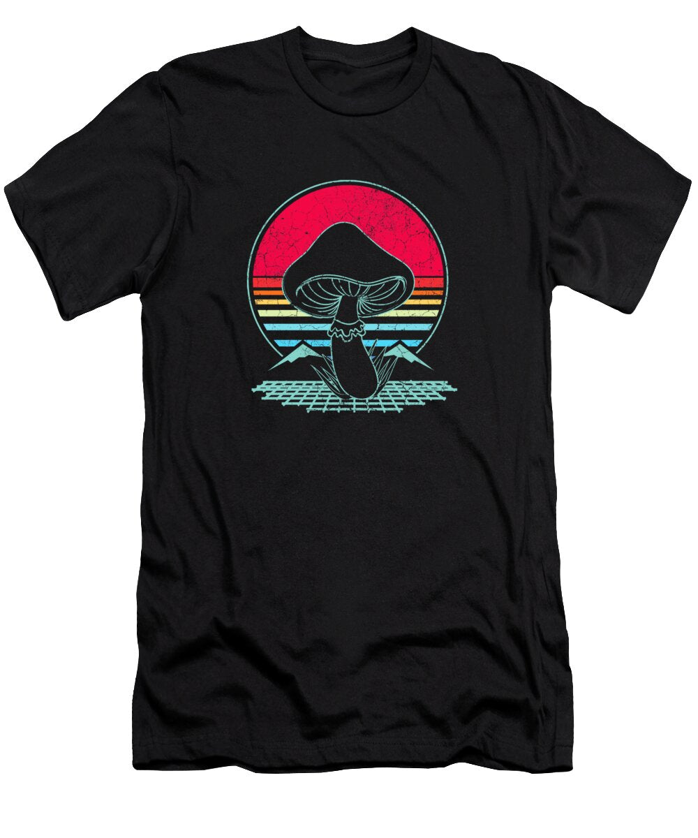 Retro Vaporwave Aesthetic Mushroom Hunter Gift Taylor Russell T-Shirt