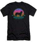 Retro Vaporwave Golden Retriever Puppy Trainer Natalie Lidford T-Shirt