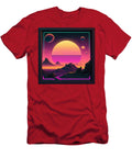 Retrofuturistic Landscape with a Large Sun and Multiple Planets Omolara Oladimeji T-Shirt