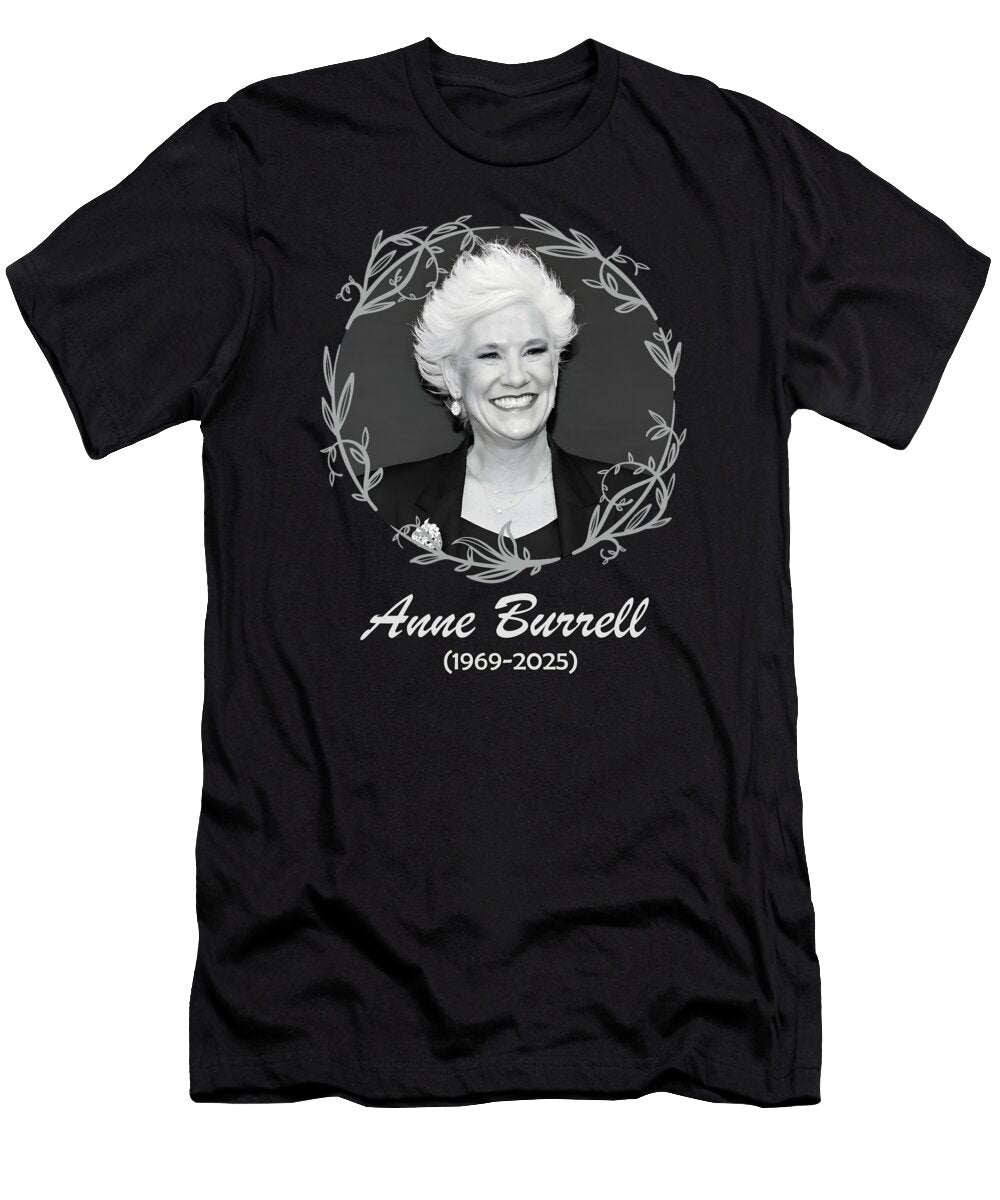 Rip Anne Burrell Anne W Burrell Rest in Peace Bebe Sandrine T-Shirt