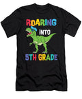 Roaring Into 5th Grade Dino for 5th Graders Licensed Art T-Shirt